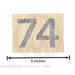 Walker Part # 7689 : DECAL (74')