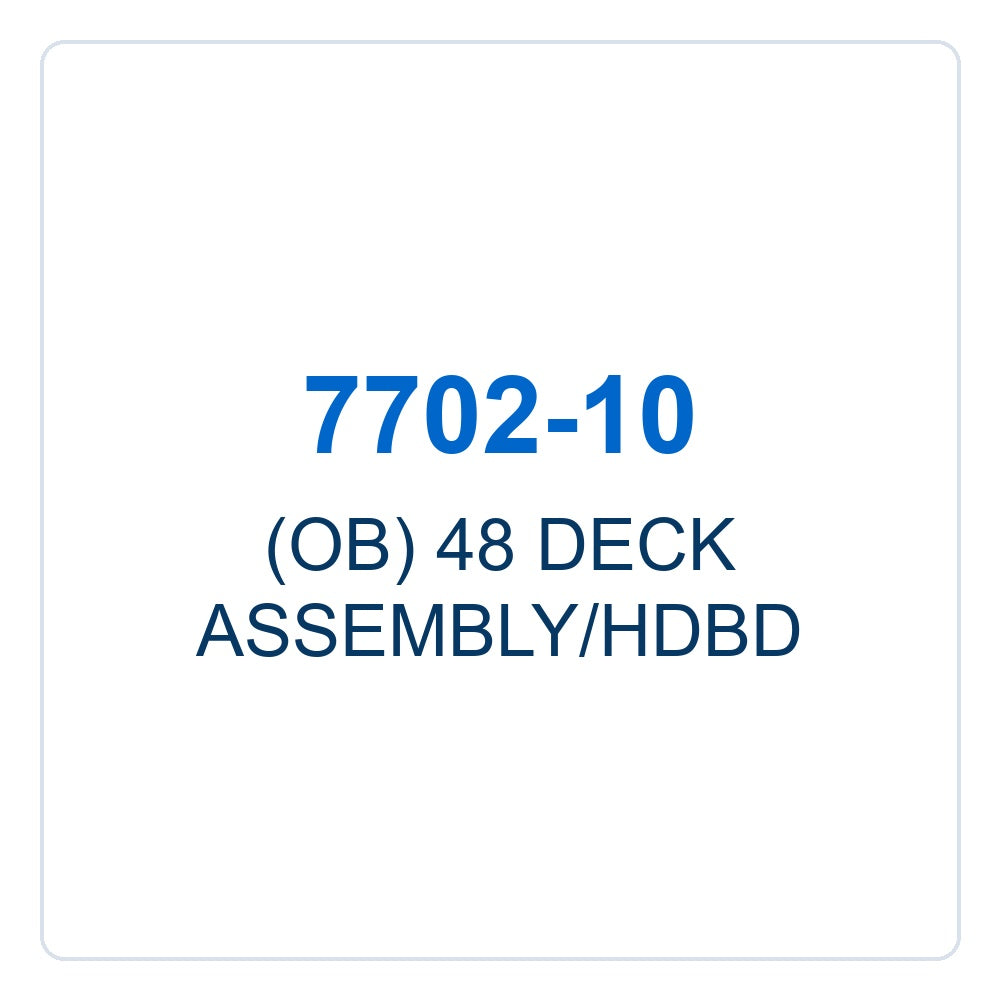 Walker Part # 7702-10 : (OB) 48 DECK ASSEMBLY/HDBD
