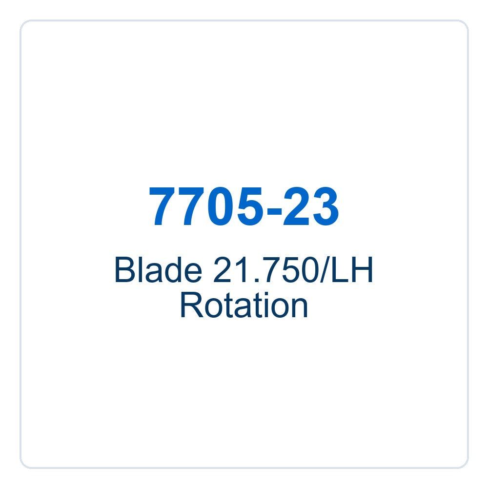 Walker Part # 7705-23 : Blade 21.750/LH Rotation