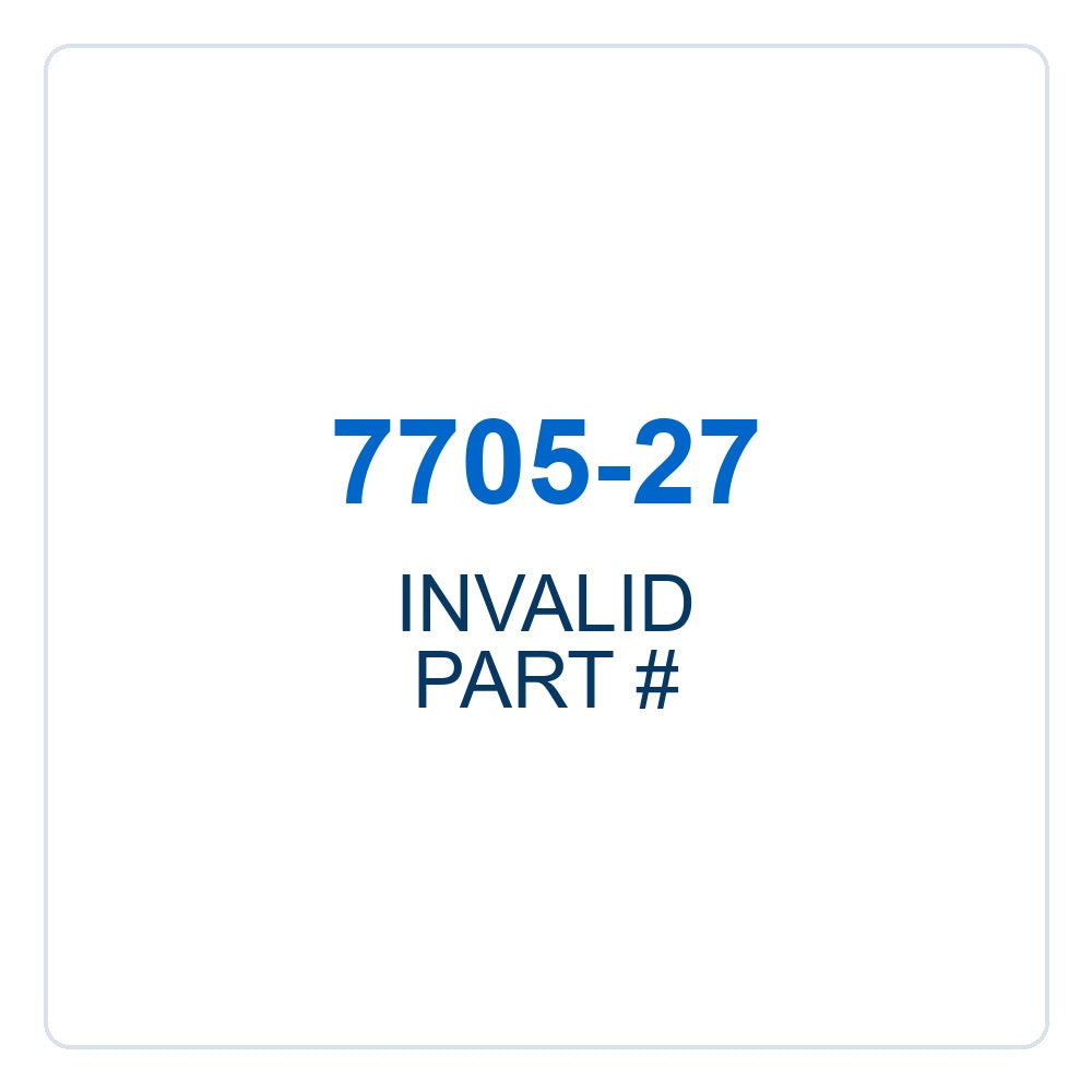 Walker Part # 7705-27 : INVALID PART #