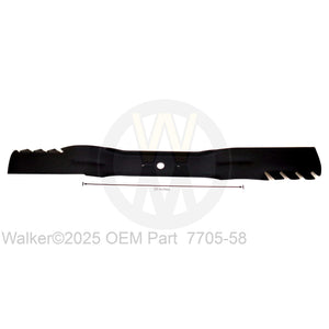 Walker Part # 7705-58 : 25", RH Rotation Serrated Wing