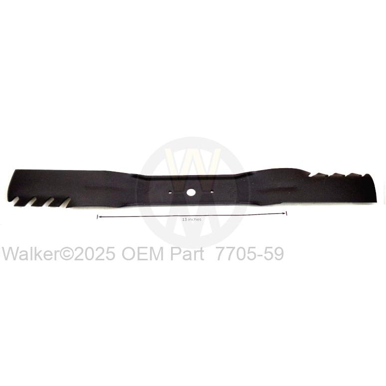 Walker Part # 7705-59 : Blade 25", LH Rotation Serrated Wing