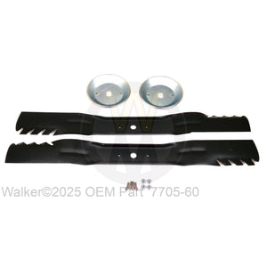 Walker Part # 7705-60 : Dense-Pak Blade Set W/Hubs