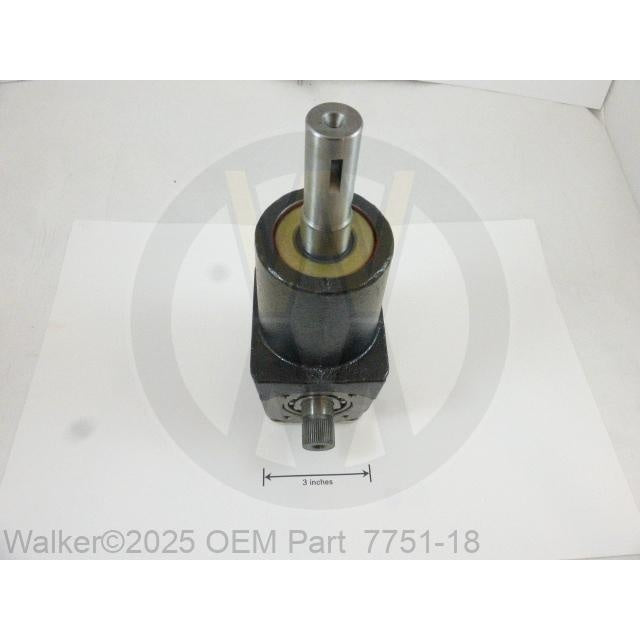 Walker Part # 7751-18 : HD Tee Gearbox Ext/Keyed 1.2:1 Input (CW-CCW&CW)