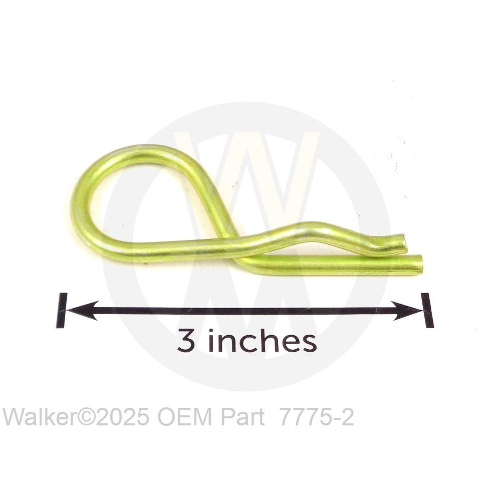Walker Part # 7775-2 : HITCH PIN/RH GOLD (#6)