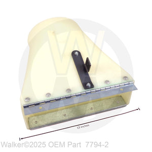 Walker Part # 7794-2 : Discharge Chute Assy W/Spring Mount