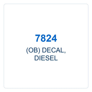 Walker Part # 7824 : (OB) DECAL, DIESEL