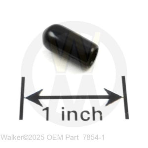 Walker Part # 7854-1 : Plastic Tip/Black (.218 ID)