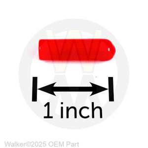 Walker Part # 7854 : PLASTIC TIP/RED