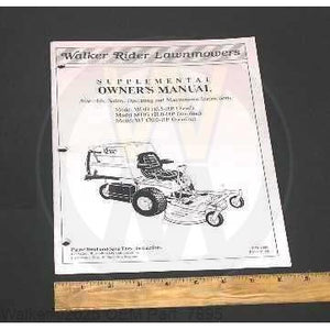 Walker Part # 7895 : D/T MANUAL SUPPLEMENT