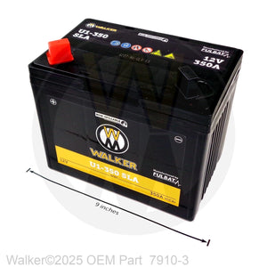 Walker Part # 7910-3 : Battery (12V/CCA350A)