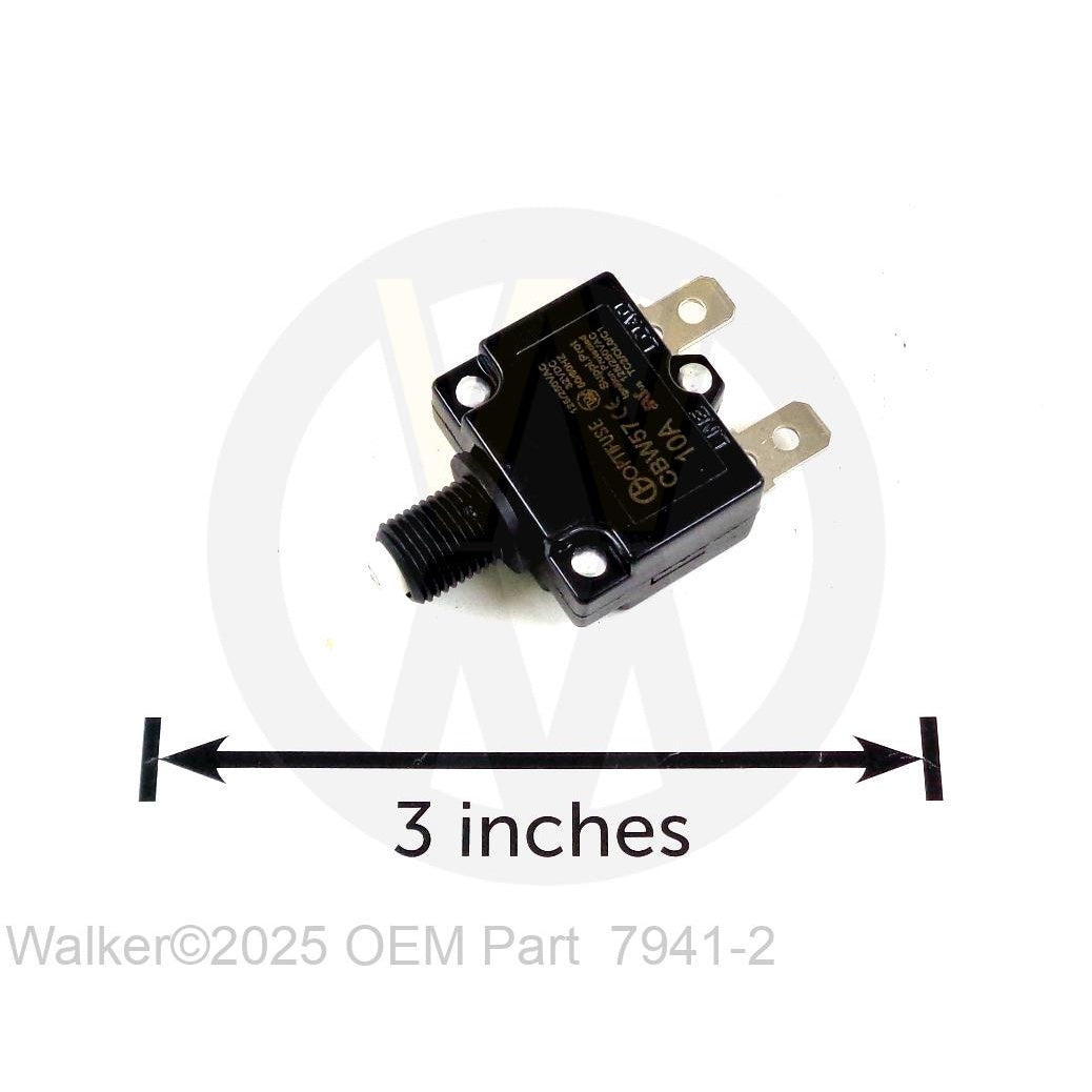 Walker Part # 7941-2 : CIRCUIT BREAKER/10AMP