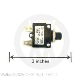 Walker Part # 7941-4 : CIRCUIT BREAKER/25AMP