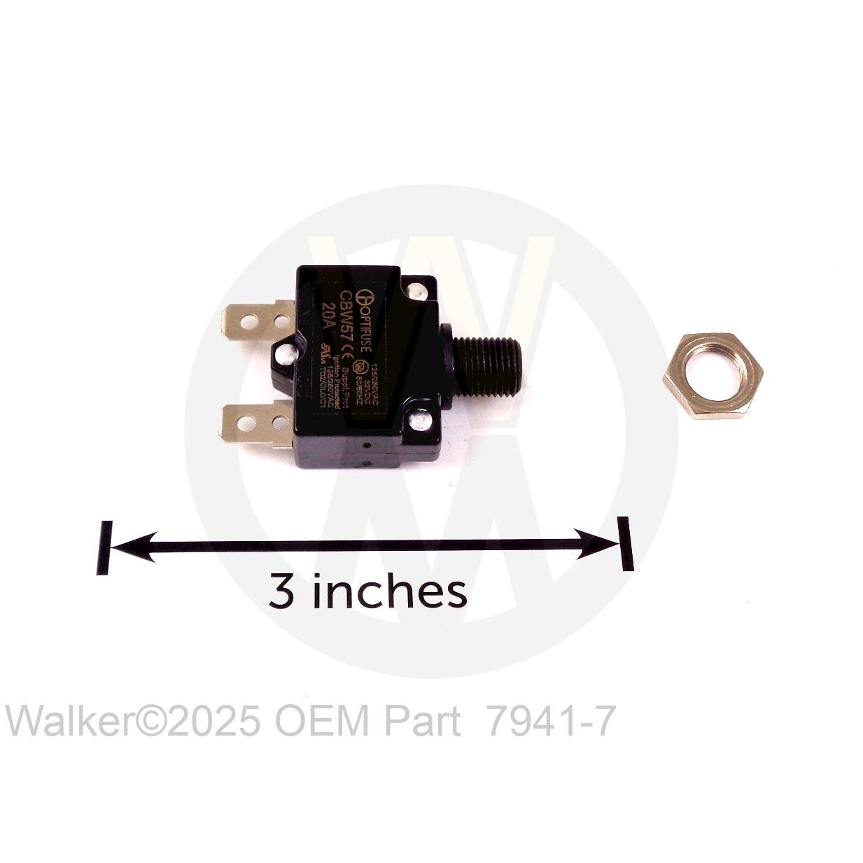Walker Part # 7941-7 : Circuit Breaker (20AMP)