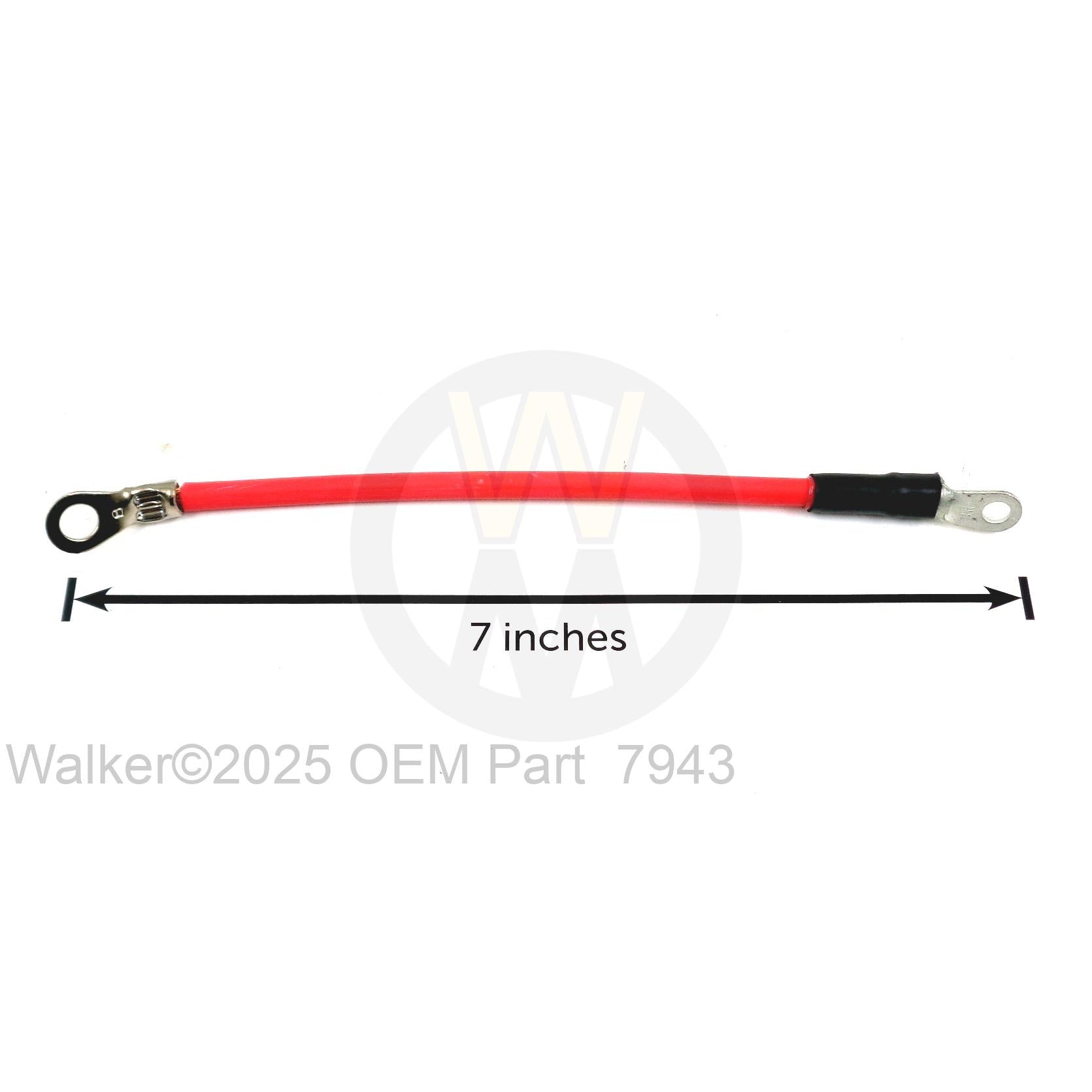 Walker Part # 7943 : BATTERY CABLE (+)