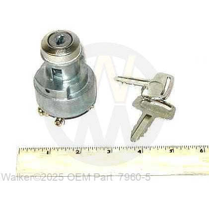 Walker Part # 7960-5 : IGNITION SWITCH W/KEYS