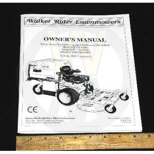 Walker Part # 8000-11 : OWNER'S MANUAL