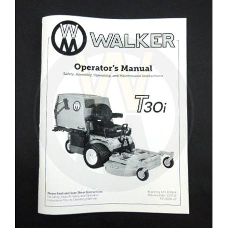 Walker Part # 8000-22 : Operators Manual/MT30i