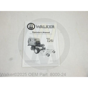 Walker Part # 8000-24 : Operator's Manual, MT25i