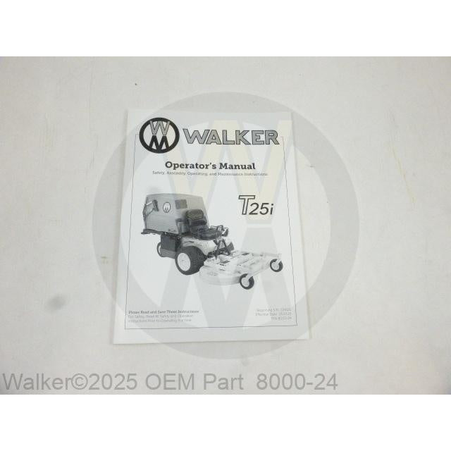 Walker Part # 8000-24 : Operator's Manual, MT25i