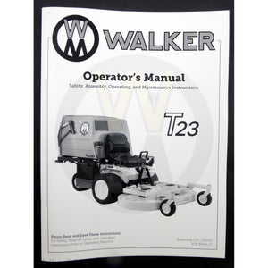 Walker Part # 8000-27 : Operators Manual/MT23
