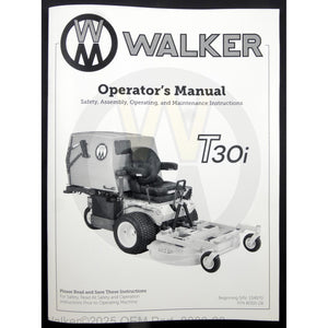 Walker Part # 8000-28 : Operators Manual/MT30i