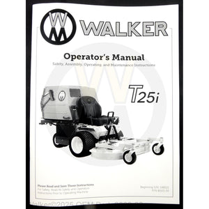 Walker Part # 8000-30 : MT25i Operator's Manual
