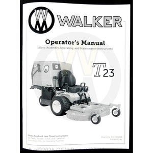 Walker Part # 8000-41 : Operator's Manual, MT23