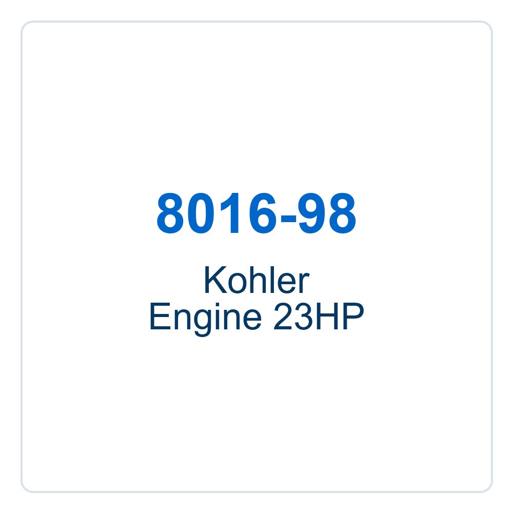 Walker Part # 8016-98 : Kohler Engine 23HP