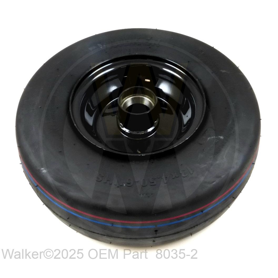 Walker Part # 8035-2 : -Tail Wheel &Tire(13x4.5-6) Black/With Bearing Race(C2018)