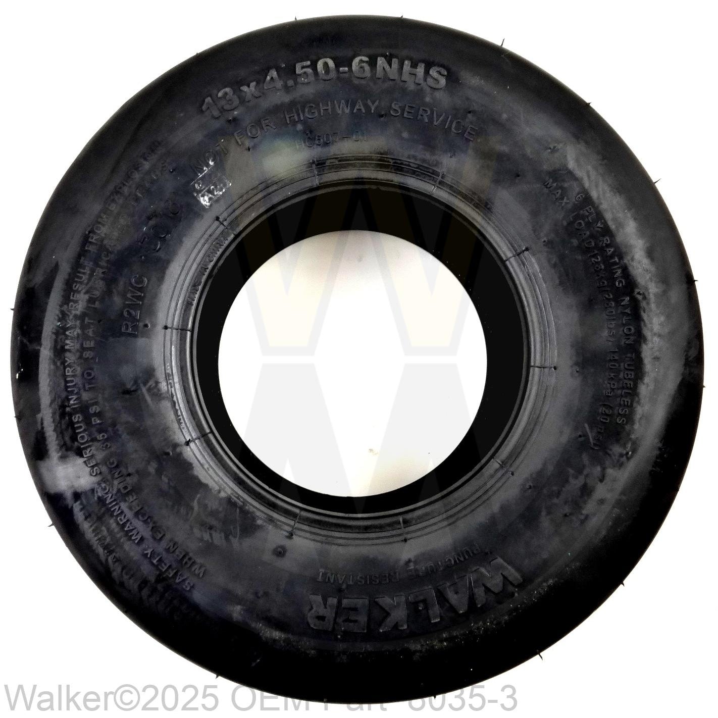 Walker Part # 8035-3 : Tail Wheel Tire (13x4.5-6 Ply)