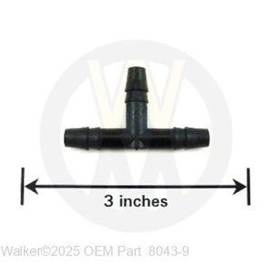 Walker Part # 8043-9 : 1/4x1/4x1/4 Tee