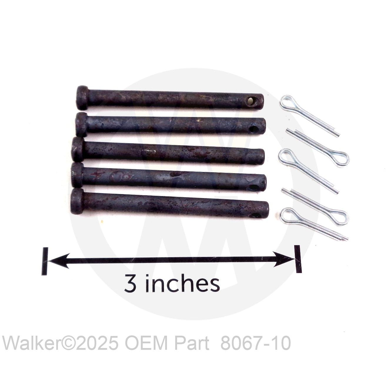 Walker Part # 8067-10 : SHEAR PIN W/COTTER (SET/5)