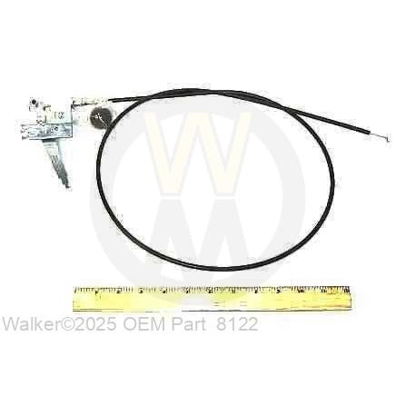Walker Part # 8122 : CHOKE CONTROL & CABLE ASSY