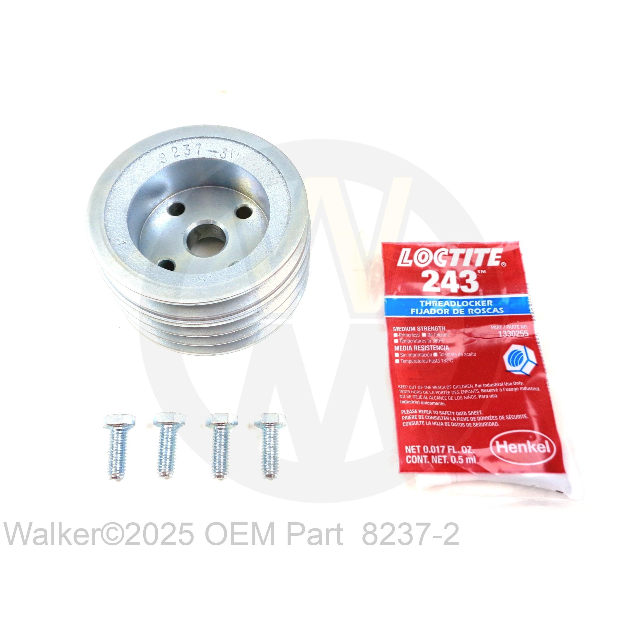 Walker Part # 8237-2 : ENGINE PULLEY (4/3.8/3V) (SU8237-3)