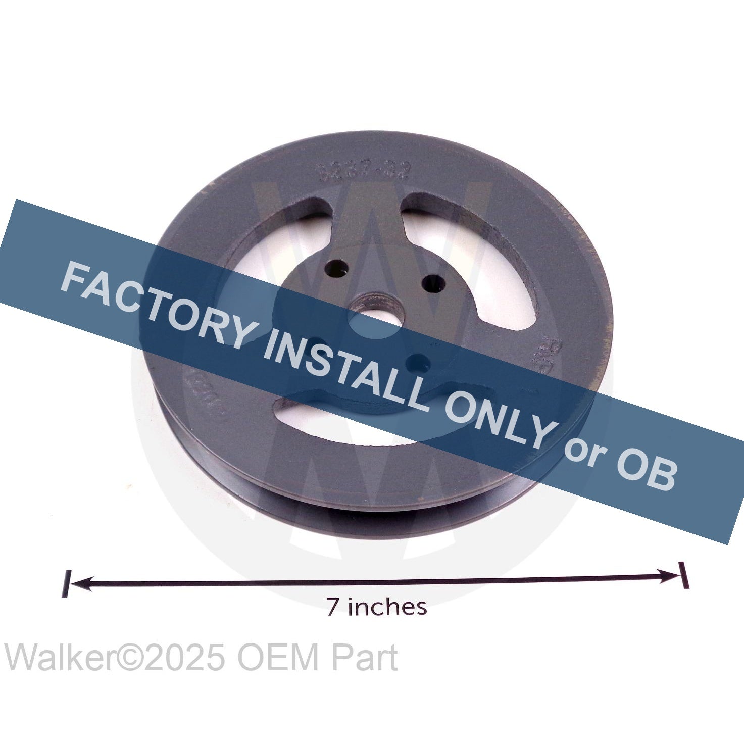 Walker Part # 8237-32 : --Engine Pulley (6/V)