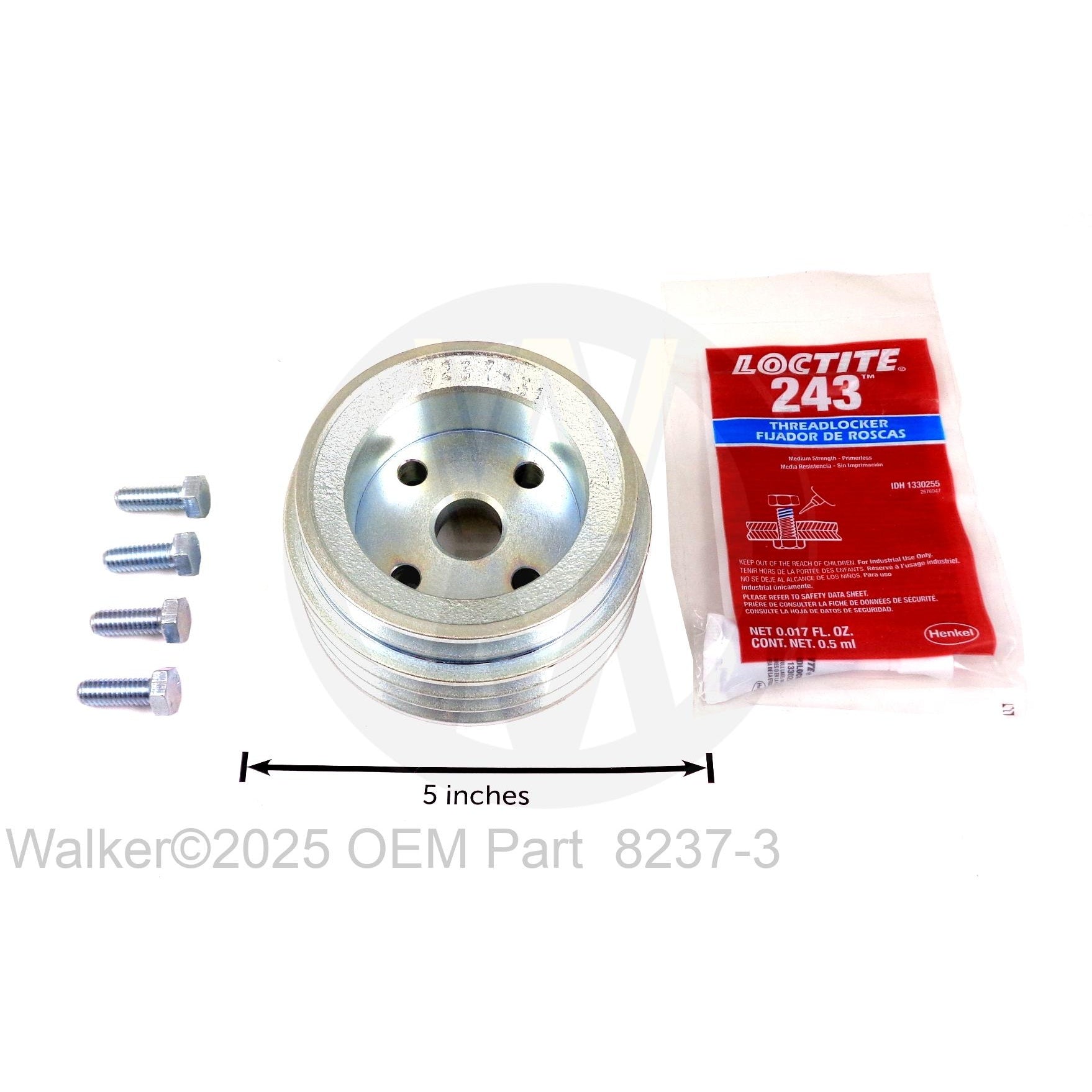 Walker Part # 8237-3 : Engine Pulley (4/3.8/3V)