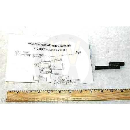 Walker Part # 8310 : BELT GUIDE KIT