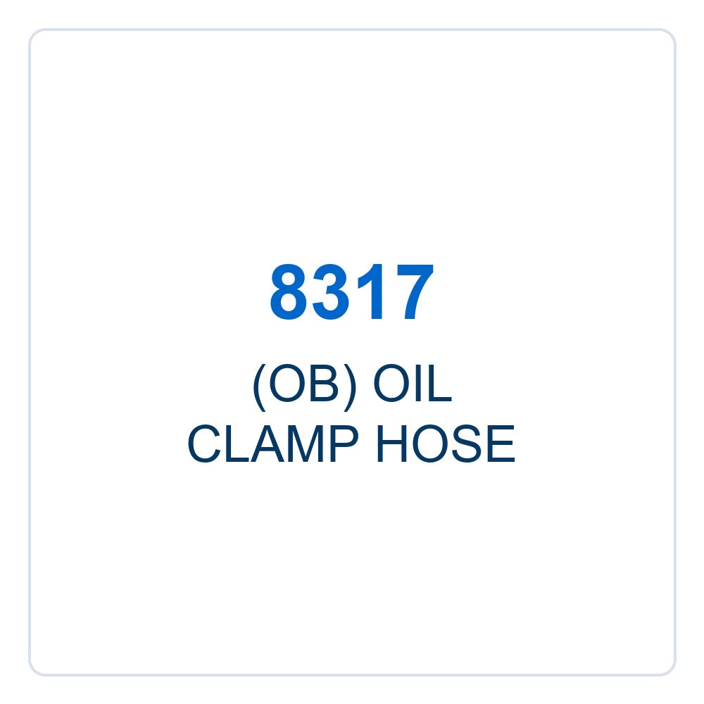 Walker Part # 8317 : (OB) OIL CLAMP HOSE