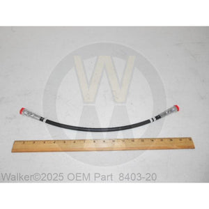 Walker Part # 8403-20 : HYDRAULIC HOSE, VALVE TO PUMP (17-1/2) B/DOWN