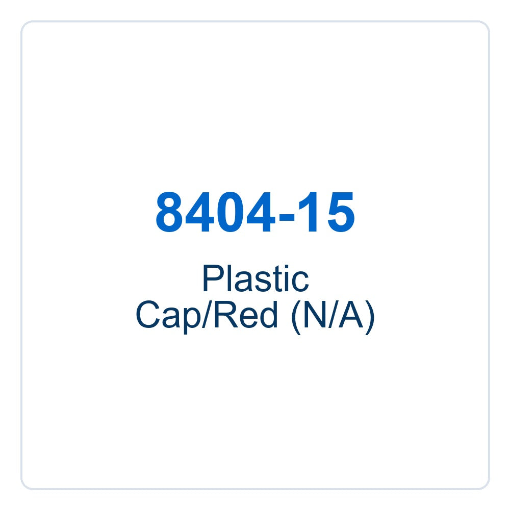 Walker Part # 8404-15 : Plastic Cap/Red (N/A)