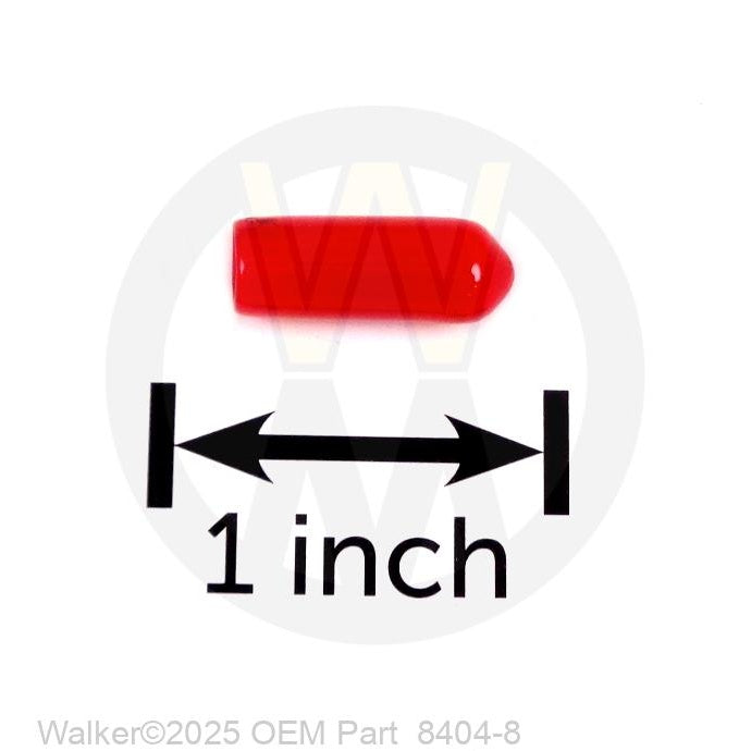 Walker Part # 8404-8 : PLASTIC COVER/RED