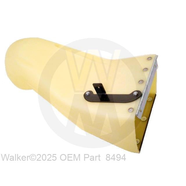 Walker Part # 8494 : Discharge Chute 42/48 Euro Deck w/SPG. MNT.