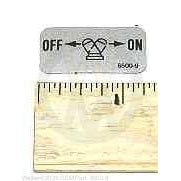 Walker Part # 8500-9 : DECAL, OFF-ON