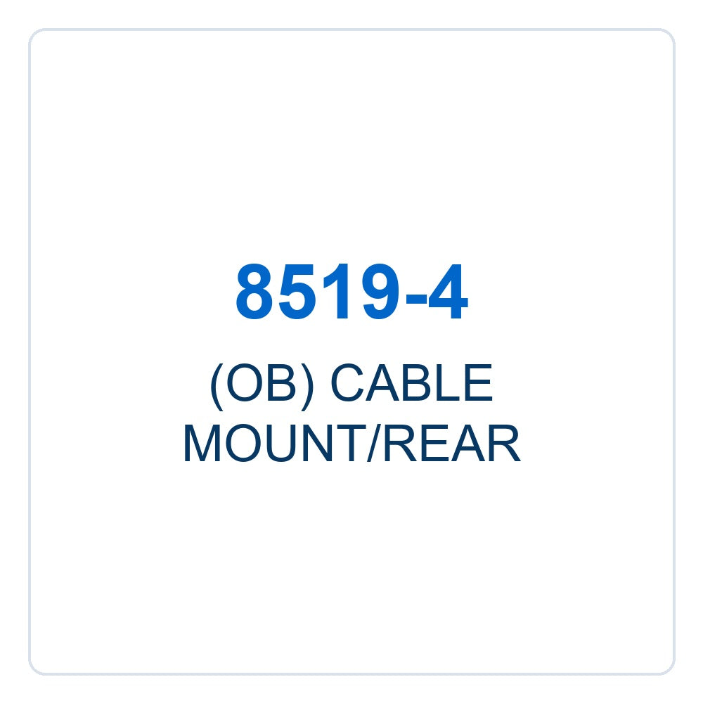Walker Part # 8519-4 : (OB) CABLE MOUNT/REAR