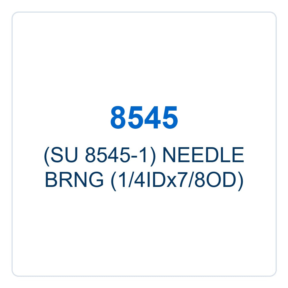 Walker Part # 8545 : (SU 8545-1) NEEDLE BRNG (1/4IDx7/8OD)