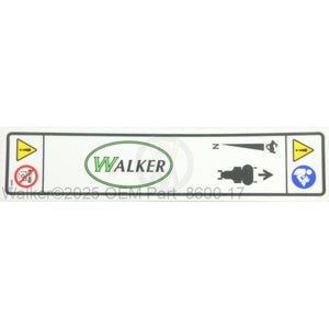 Walker Part # 8600-17 : Decal,Fender/RH MB (Symbolic)