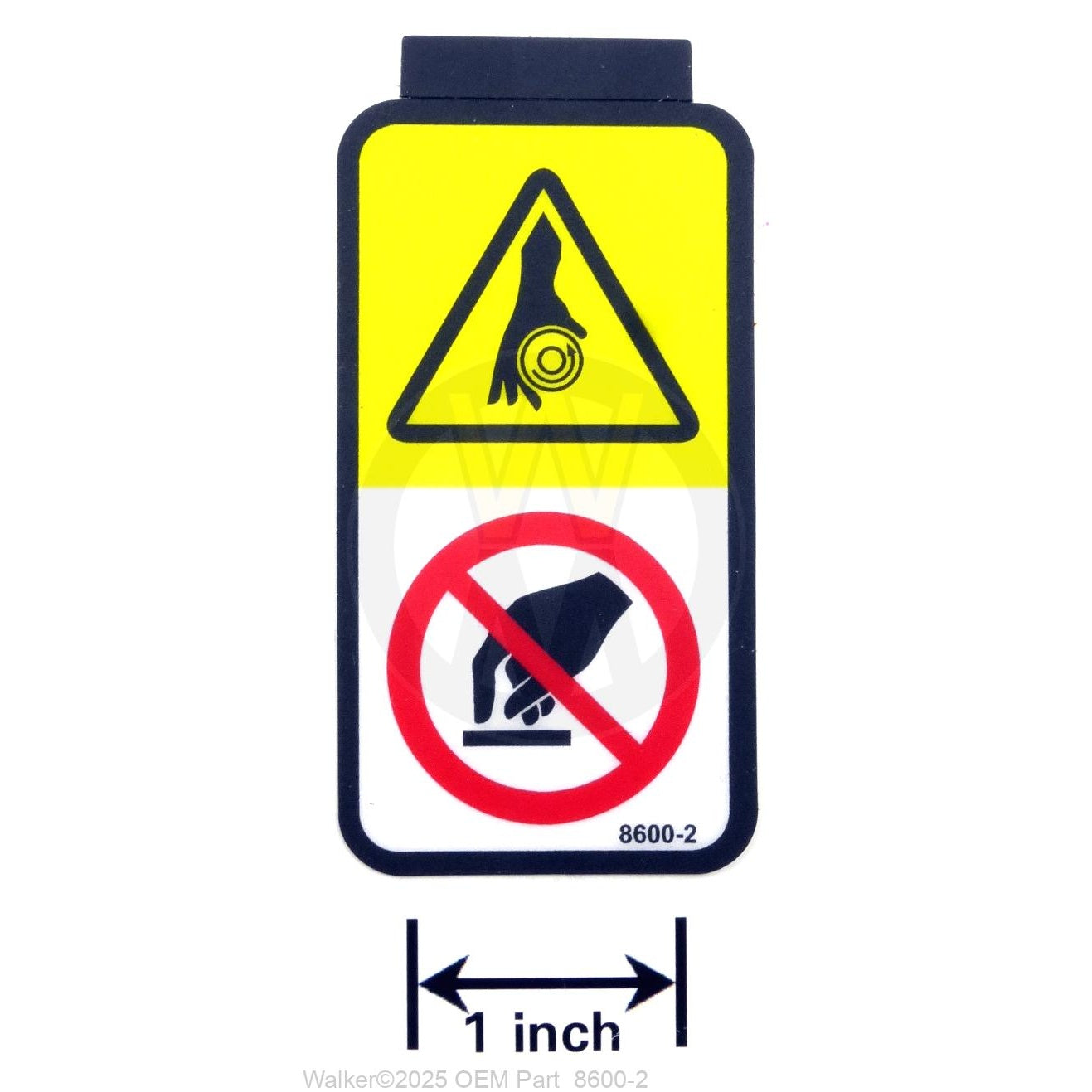 Walker Part # 8600-2 : Decal, Danger (Symbolic)