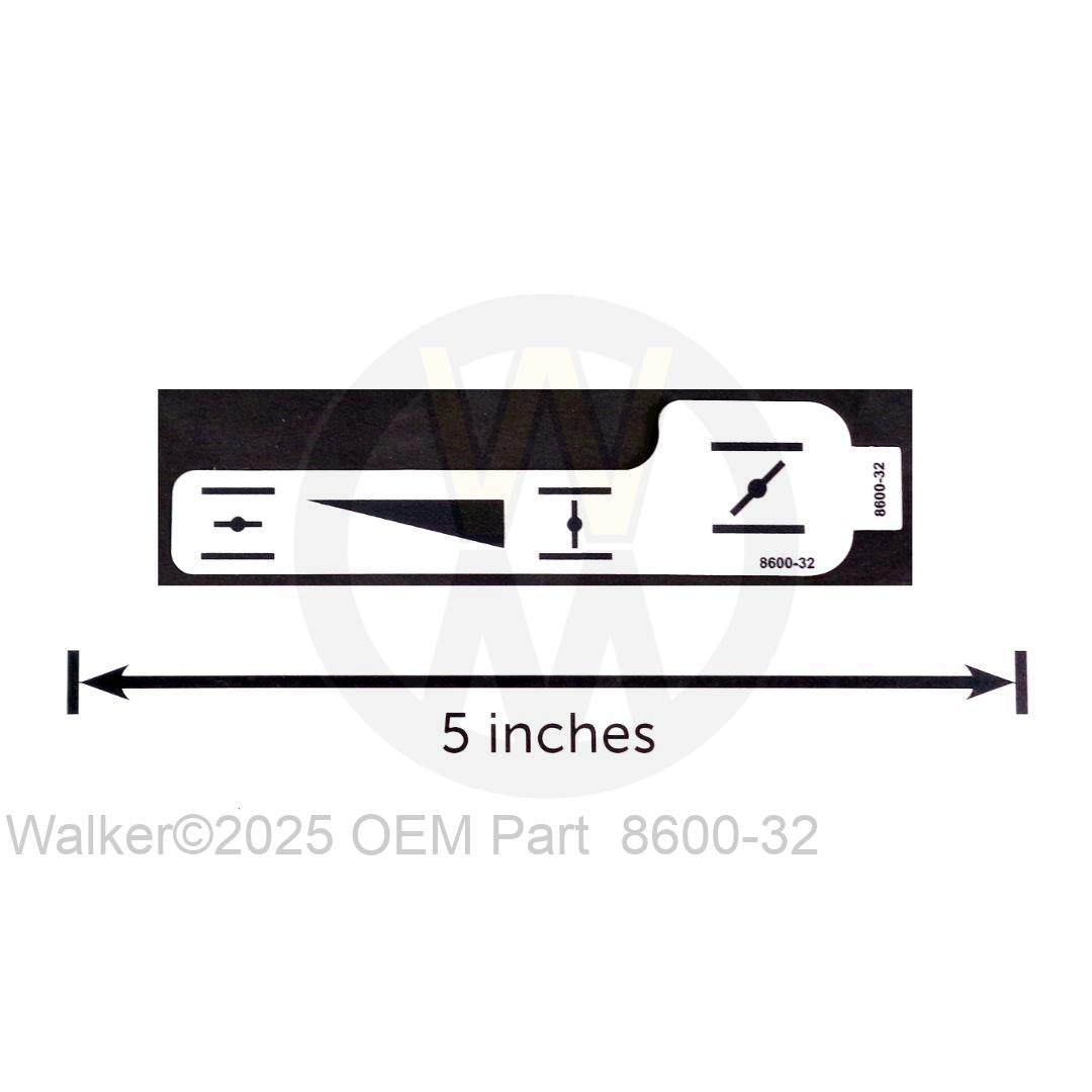 Walker Part # 8600-32 : (NR) Decal, Choke (Symbolic)