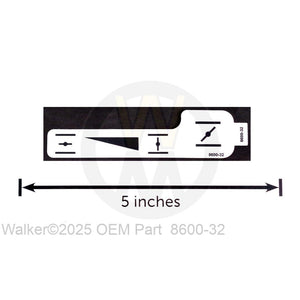 Walker Part # 8600-32 : (NR) Decal, Choke (Symbolic)